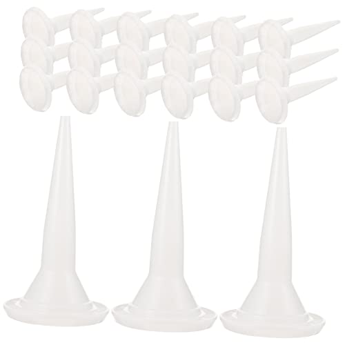 OSALADI 50pcs Caulking Tip Structural Adhesive Caulking Applicator Tool Glue Head Wear-resistant Non-drip Easy to Assemble