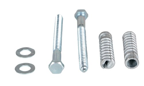 Vestil Cs-33-Kit-2 Plastic Car Stop Concrete Hardware Kit With 2 Mounting Holes #TOP2