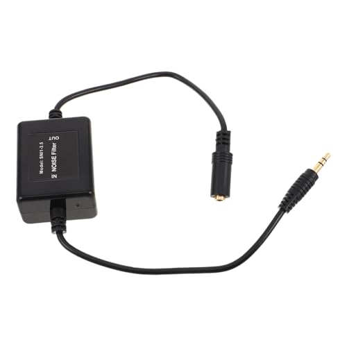 HOMSFOU Isolateur De Bruit Boucle De Masse Audio pour Voiture Filtre Antiparasite Suppression Statique pour Système Stéréo