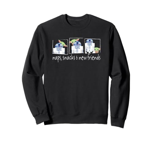 Sweatshirt Star Wars The Mandalorian pour fan de R2-D2 et Baby Yoda