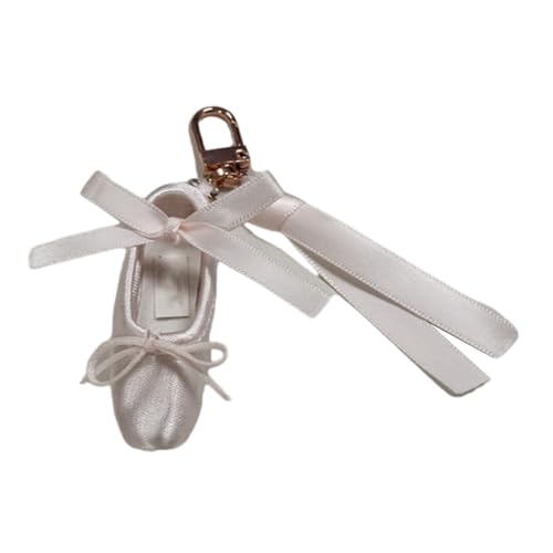 Charm Dance Shoe Ribbon Decoration Fashionable Ballet Shoe Ornament Suitable for Dance Bags or As a Unique Present Handmade Keyc