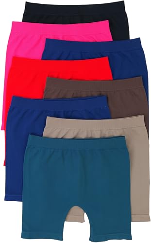 ToBeInStyle Girl’s Pack of 6 Layering Seamless Shorts for Under Skirts4