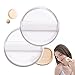 2PCS Silicone Air Cushion Powder Puff Transparent Cosmetic Blender, Easy to Clean and Apply Makeup Wet and Dry Use with Environmentally Material High Elastic Cosmetic Tool for Women Girls