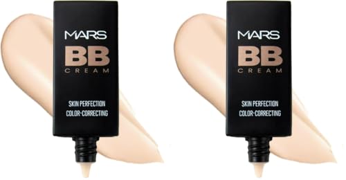 Image of MARS BB Cream Lightweight Foundation | Blendable BB Cream for Women | Colour Correction for All Skin Types (30 ml) (02-LIGHT) (Pack of 2)