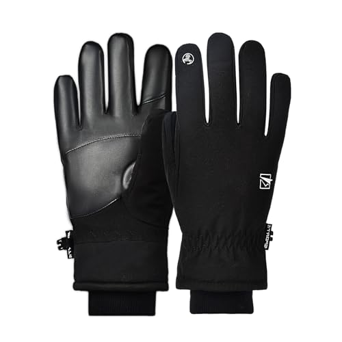 Yobenki Winter Gloves for Men Women Waterproof Ski Gloves Cold Weather Thermal Gloves for Hiking Driving