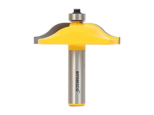 YONICO Raised Panel Cabinet Door Router Bits 2-1/2-Inch Diameter Ogee 1/2-Inch Shank 12134