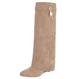 Ital Design Damen Stiefel mit Reißverschluss und Keilabsatz...