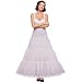 Shimaly Women's Floor Length Wedding Petticoat Long Underskirt for Formal Dress (S-L, Ivory)