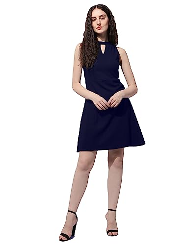 Image of OOMPH! Women's Polyester Blend A-Line Mini Dress