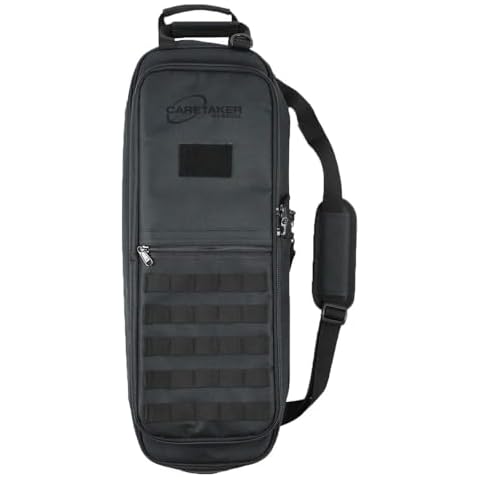FSDC (Firearm Safety Devices Caretaker Black Takedown Bag Gen III with MOLLE, Locking Compartments, Padded Handles and Strap for Easy Transport Cover