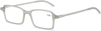 Metal Reading Glasses Portable Fashion Business Middle-aged Reading Glasses Square Small Frame Reading Glasses