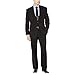 J.M. Haggar Men's Premium Performance Stretch Stria 2-Button Suit Separate Coat Black 46 Long