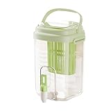 Dispensador de bebidas heladas, recipiente de gran capacidad con espiga, dispensador de bebidas para fiestas, camping, viajes, aventuras, reuniones, refrescos, limonada, zumo de frutas