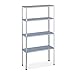 Relaxdays Regał do dużych obciążeń, nośność: 200 kg, 4 poziomy, wys. x szer. x gł.: 150 x 75 x 30 cm, piwnica i garaż, stal, ocynkowany, srebrny