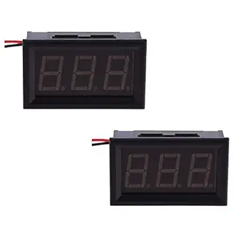 Digital voltmeter by microtail | AC 50V-300V Voltmeter (Self Powered) | Voltage Tester (2 Pcs)