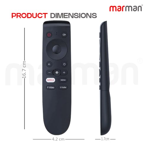 Image of marman Compatible with Oneplus Tv Non Voice Remote Control Suitable for 4K Smart Android Television with Hotkeys - Pairing Not Required - Match Remote Keys Exactly with Existing Original Remote