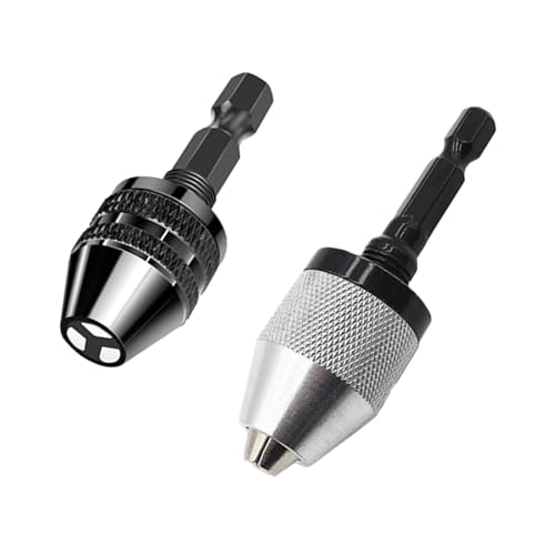 2 Piece Electric Grinder Drill Chuck, Hexagonal Drill Bit, Drill Chuck Adapter, Quick Change Drill Bit Holder, Mini Drill Bit Holder, Drill Bit Conversion Tool