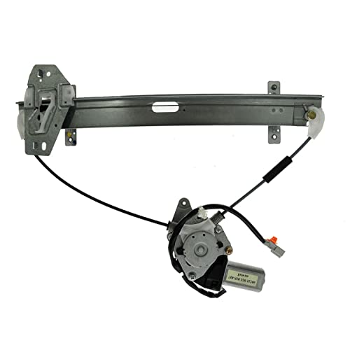 Image of TRQ Rear Right Power Window Regulator & Motor Assembly Passenger Side Compatible with 2001-2006 Acura MDX