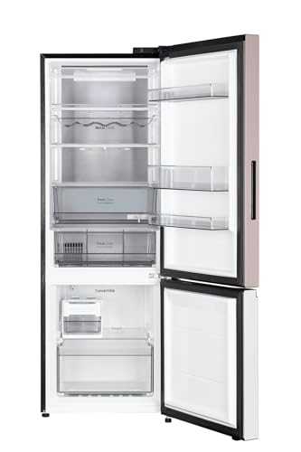 Image of LG 340 L, 2 Star,Frost Free, Smart Inverter, Double Door Bottom Freezer Refrigerator with Wi-Fi Convertible, DoorCooling+ (GLB3426BFPT,Pink Tango, Express Freeze, Full Wine Rack, 2026 Model)