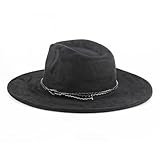 h&m hutgrößen Anlässe: Fedora-Hut mit flacher Krempe, perfekt für den täglichen Gebrauch, bietet Boho-Stil und Vintage-Look