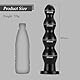 305mm Analkugeln Analplug mit 4 Anal Beads,Analdehner Analkette Anal Kugeln XXL Dildo Riesen Dildo Masturbator Analspielzeuge,Analplug für Frauen Männer (Schwarz)