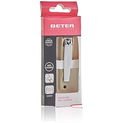 Cortaúñas de manicura Beter con depósito y corte curvo Cover