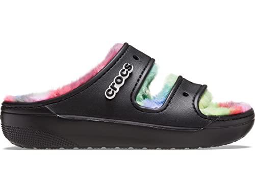 Image of Crocs Unisex Classic Cozzzy Sandal Black /Multi 2 Men /4 Women