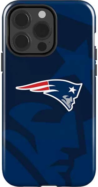 Skinit Impact Phone Case Compatible with iPhone 14 Pro - Officially Licensed NFL New England Patriots Double Vision Design
