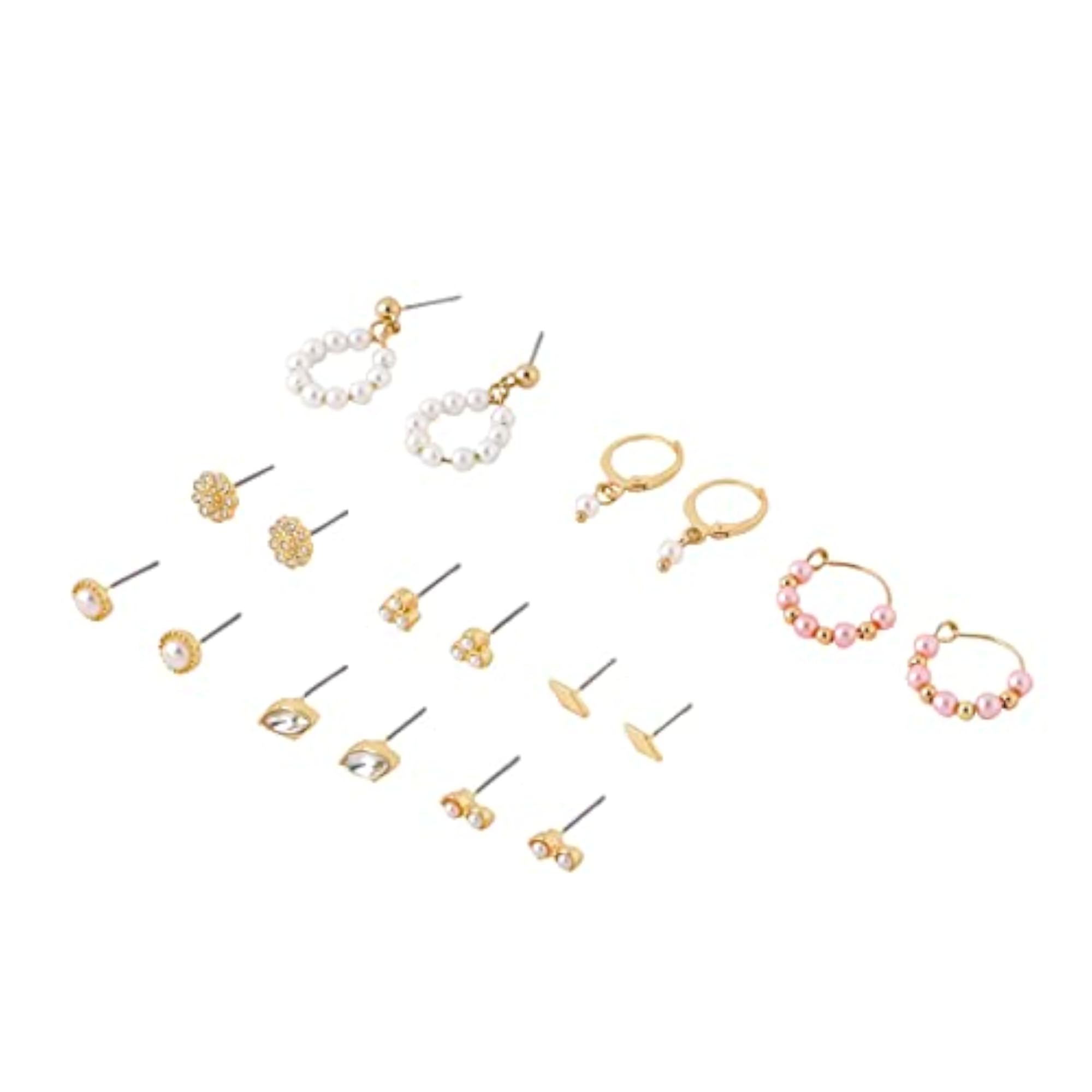 Western Hoop Earrings & Stud Set
