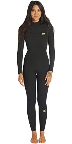 Billabong Womens Synergy 3/2mm Back Zip Wetsuit ABJW100140 - Wild Black Billabong Womens Size - 6