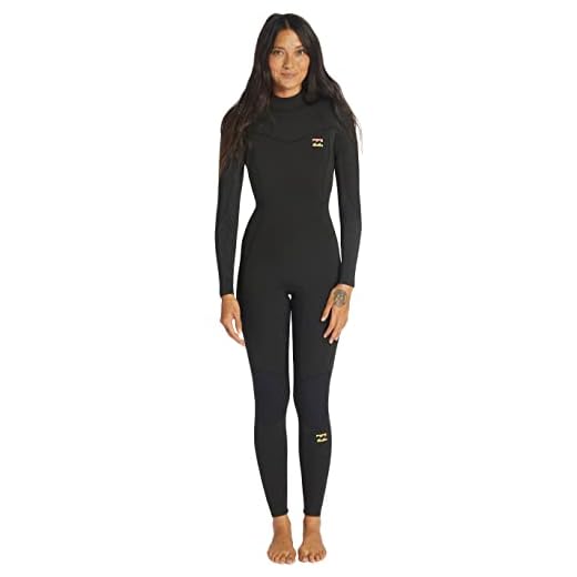 Billabong Womens Synergy 3/2mm Back Zip Wetsuit ABJW100140 - Wild Black Billabong Womens Size - 6