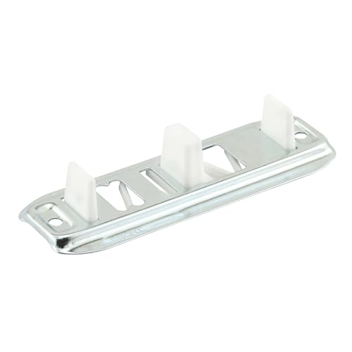Image of Prime-Line N 6560 Stamped Steel, Adjustable, Closet Door, Floor Guide (2 Pack) | 2 Pack