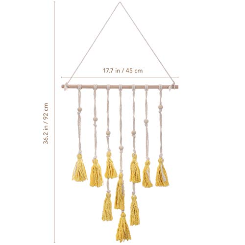 Tapeçaria para pendurar na parede WINOMO Macrame, tecido boêmio, tapeçaria geométrica, decoração de