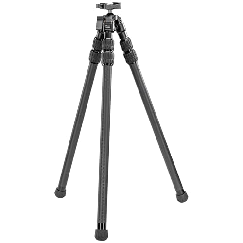 FANAUE Carbon Fiber Tripod for Shooting 360 Degree BallHead with Arca Swiss Quick Release Plateand Hands-Free Operation for Hunting Shooting and Outdoors - HTC-2830-30