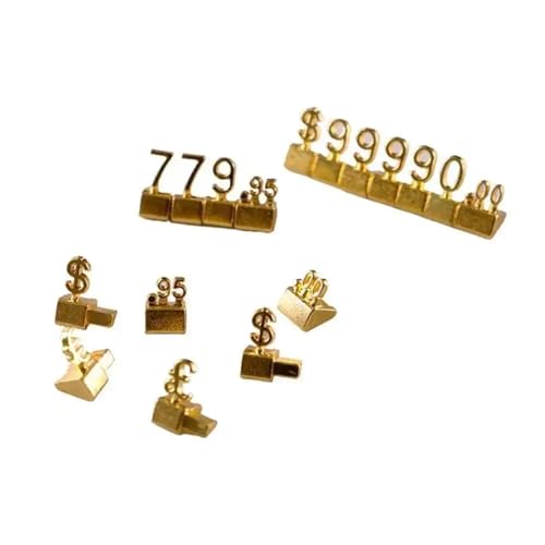 Etiquetas de precio de metal para joyería y ropa que mejoran la estética de tu vitrina 3