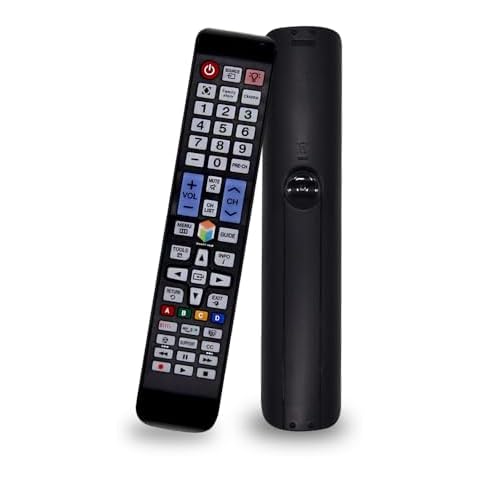 Replacement Samsung TV Remote Control for All Samsung Smart TV LCD LED QLED UHD Plasma 4K 3D HDTV with Backlit/Netflix/Amazon Buttons - No Setup Needed Samsung Universal Remote Cover