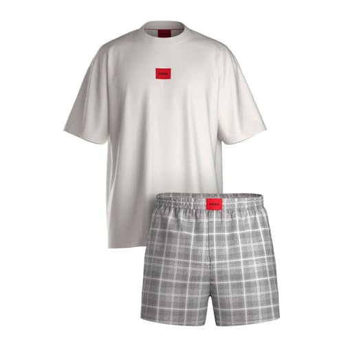 HUGO Check_short Set pyjama homme ensemble de nuit haut de gamme