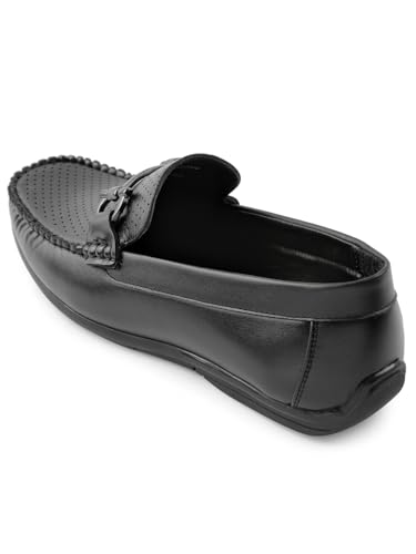 Image of Liberty Fortune HML-10E Loafer Shoes for Men - Brown, Black, Non-Lacing Casual Formal Slip-On Loafers Stylish Shoes Ideal for Office, Party, Wedding, Kurta - Comfortable Lightweight