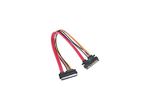 Cable de datos y alimentación Serial ATA SATA macho a hembra 26 cm