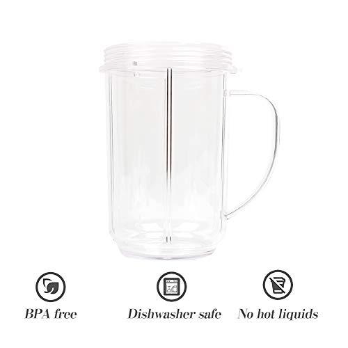 Set 6 piezas tazas 16oz reemplazo para Magic Bullet miniatura 3