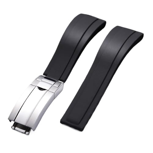 [LYBELIRH] bNX VREHb`ANZT[Ή GMTTu}[i O[ubNEHb`oh tbgC^[tF[XXgbv 20mm tH[fBOobNuXbg(Black,20MM_SILVER BUCKLE)