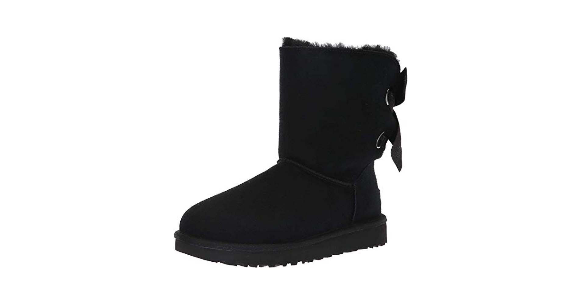 靴 UGG Customizable Bailey Bow Mini BLACK UGG CUSTOMIZABLE BAILEY BOW MINI WOMEN BOOTS BLACK US 6 /UK