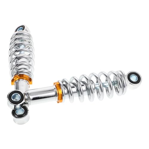 CALLARON Amortiguador Trasero para Bicicleta Eléctrica Gris, Resorte Suspensión Trasera Agujero de 200 Mm, 1 Par, Mejora Estabilidad y Reduce Vibraciones para Scooters y Motos Eléctricas