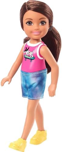 Barbie Chelsea Doll, Small Doll with Blonde Hair in Ponytail Wearing Removable Skirt & Shoes