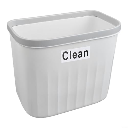 Caneca de Basura Blanca Montada en Pared 8.5L
