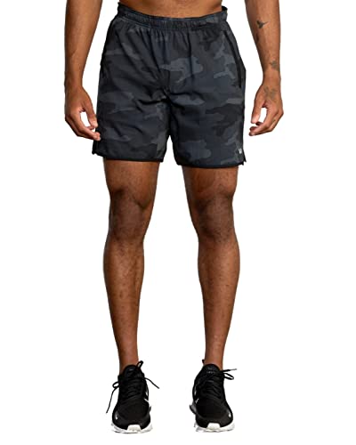 RVCA Yogger Stretch Athletic Shorts - Camo - Multi - Large