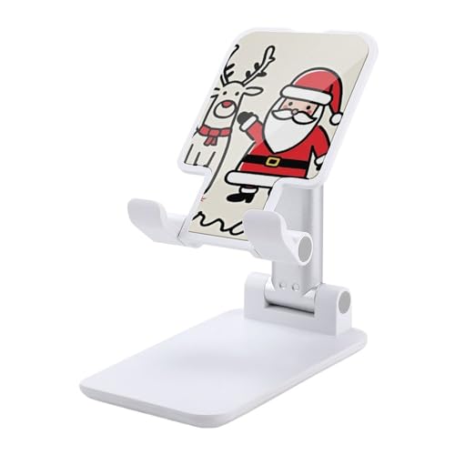 Support téléphone Noël pliable et réglable idée cadeau bureau