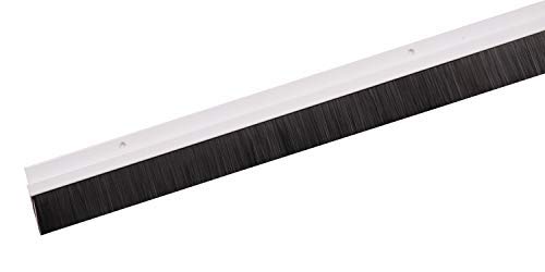 Preisvergleich Produktbild Unbekannt Türbodendichtung 100cm Bürstendichtung Gummidichtung Türdichtung Zugluftstopper, Modell:75035-Bürste weiß