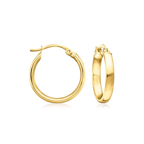 Ross-Simons 18kt Gold Over Sterling Hoop Earrings