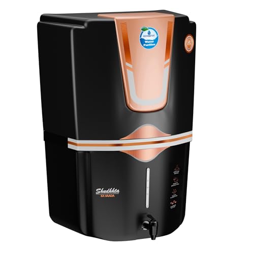 Image of AQUA D PURE 4x Technology with Copper Purification, 10 Stage RO Water Purifier with UV, UF, TDS Adjuster and 12 Liter Storage Tank, Best for Home and Offices (S92 Covered Copper RO)